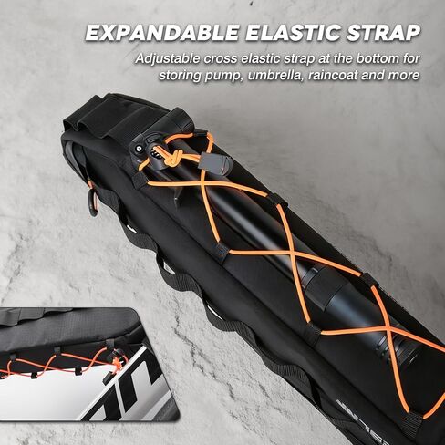 Bike Frame Bag Bicycle Bag for MTB Road Bike, Bike Triangle Bag, 2.7L Large Capacity Cycling Bag, Water-resistant Fabric, Universal Fit MTB, Road Bike, E-bike, Bike Accessories in Kuwait