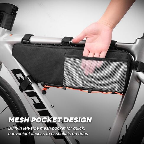 Bike Frame Bag Bicycle Bag for MTB Road Bike, Bike Triangle Bag, 2.7L Large Capacity Cycling Bag, Water-resistant Fabric, Universal Fit MTB, Road Bike, E-bike, Bike Accessories in Kuwait