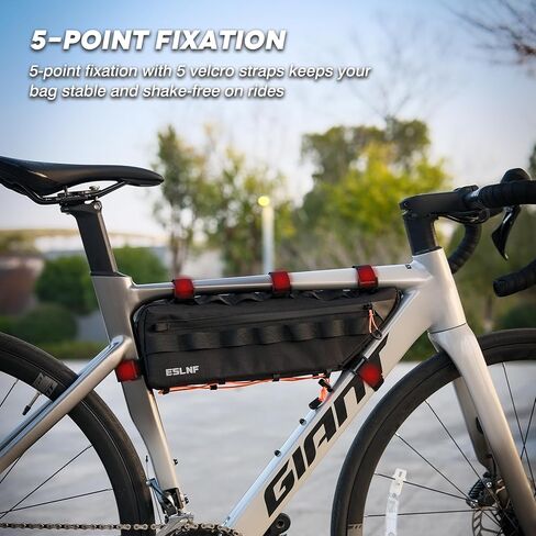 Bike Frame Bag Bicycle Bag for MTB Road Bike, Bike Triangle Bag, 2.7L Large Capacity Cycling Bag, Water-resistant Fabric, Universal Fit MTB, Road Bike, E-bike, Bike Accessories in Kuwait