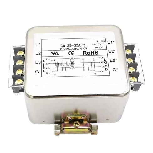 CW12B-10A/20A/30A/40A-R DIN-Rail Type Three-Phase 380V Input Power Filter servo Frequency Conversion(CW12B-30A-R) in Saudi Arabia