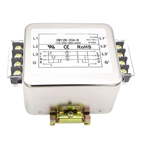 CW12B-10A/20A/30A/40A-R DIN-Rail Type Three-Phase 380V Input Power Filter servo Frequency Conversion(CW12B-30A-R) in Saudi Arabia