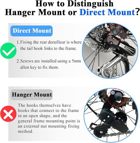 RD-TY21B 6/7 Speed Rear Derailleur - Direct/Hanger Mount for Mountain, Tricycle, Commuter, Cruiser Bikes in Saudi Arabia