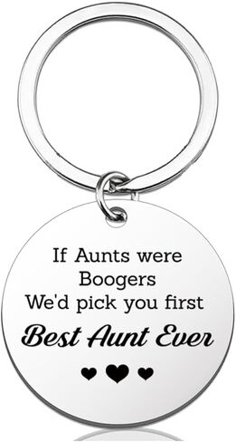Aunt Gifts from Niece Nephew, Auntie Puzzle Keychain Birthday Mothers Day Christmas Gifts for Aunts Aunties, Best Aunt Ever Gift - Black in Saudi Arabia