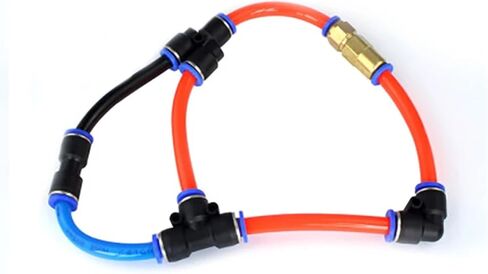 1Pcs PE Air Connectors Hose Connection Air Fitting 3Way Quick Coupling Pneumatic Fittings 4/6/8/10/12/14/16Mm(PE6) in Kuwait