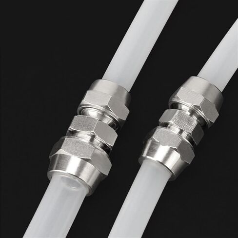 30Pcs Pneumatic Fittings Straight Through Copper Nickel Plating Quick Connector PG6-4 8-6 12-6 12-10mm(PG6-4) in Kuwait