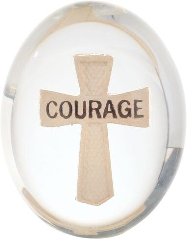 Guardian Angel Worry Stone، رمز جيب بوليريسين شفاف للراحة والشفاء، هدية تعاطف ديني للفجيعة أو تخفيف القلق، 1.5 بوصة in Kuwait