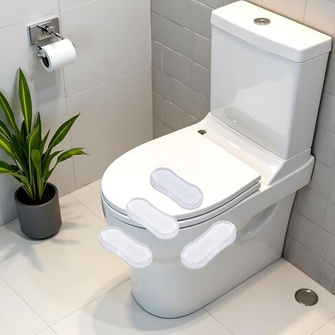 مجموعة ممتصات الصدمات لمقعد المرحاض الشفاف مكونة من 8 قطع، مصدات أغطية مقاعد المرحاض لاصقة قوية من السيليكون، مخازن مؤقتة لمقعد المرحاض، وسادات مطاطية لغطاء المرحاض، للمنزل، والفندق، ومراحيض المستشفى in Kuwait