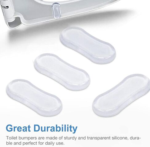 مجموعة ممتصات الصدمات لمقعد المرحاض الشفاف مكونة من 8 قطع، مصدات أغطية مقاعد المرحاض لاصقة قوية من السيليكون، مخازن مؤقتة لمقعد المرحاض، وسادات مطاطية لغطاء المرحاض، للمنزل، والفندق، ومراحيض المستشفى in Kuwait