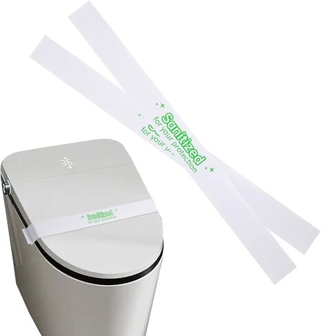 Toilet Seat Bands,Printed Toilet Seat Strips,Deepuse in Hospitals, Hotels and Motels16.5 Long x 1.37" Wide Box of 500 (Green) in Saudi Arabia
