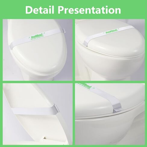 Toilet Seat Bands,Printed Toilet Seat Strips,Deepuse in Hospitals, Hotels and Motels16.5 Long x 1.37" Wide Box of 500 (Green) in Saudi Arabia