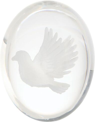 Guardian Angel Worry Stone، رمز جيب بوليريسين شفاف للراحة والشفاء، هدية تعاطف ديني للفجيعة أو تخفيف القلق، 1.5 بوصة in Kuwait