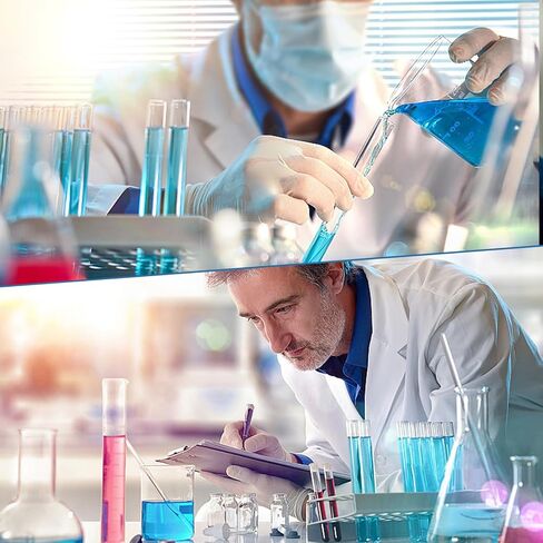 Glass Measuring Beaker Set, 3.3 Borosilicate Beaker with Printed Graduation Lab Glassware, for Laboratories, Classrooms or Home - 50ml 100ml 250ml in Kuwait