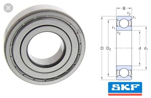 SKF 6207 ZZ 6207 ZZ/C3، محمل كروي ممتاز 35x72x17، ماركة ABEC 3/C3 SKF in Saudi Arabia