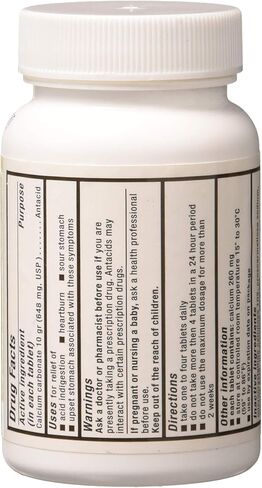 Pharbest Calcium Carbonate Antacid and Calcium Supplement 10 Grains - 100 Tablets by HARBEST in Saudi Arabia