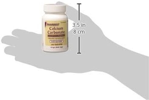 Pharbest Calcium Carbonate Antacid and Calcium Supplement 10 Grains - 100 Tablets by HARBEST in Saudi Arabia