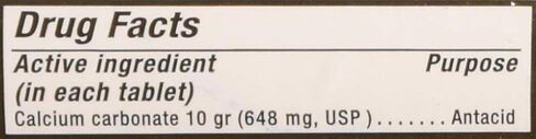 Pharbest Calcium Carbonate Antacid and Calcium Supplement 10 Grains - 100 Tablets by HARBEST in Saudi Arabia