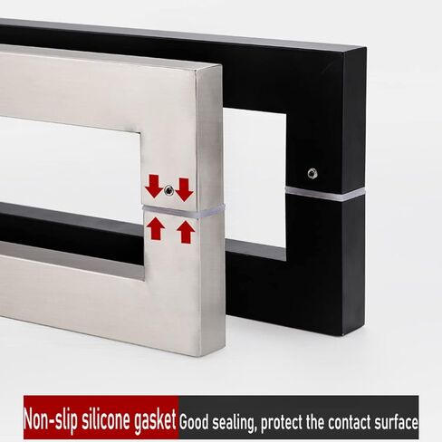 Entry Door Handle Modern & Contemporary Back-to-Back Stainless Steel Door Pull Handle/Barn Door Pull Handle/Glass Pulls, Interior/Exterior, Commercial/Residential - Matte in Saudi Arabia