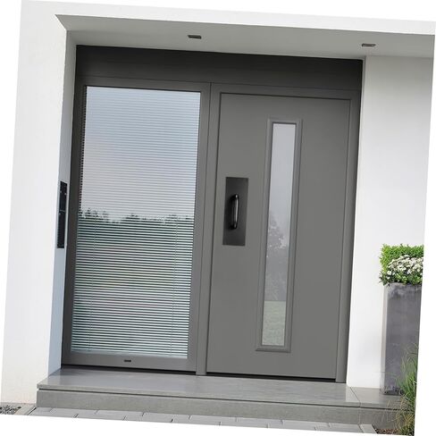 POPETPOP Stainless Steel Commercial Door Pull Handle with Screws Sliding Push Pull Plate for Barn Fire and Attic Doors Matte Black Finish Wide Base for Stability and High Load Bearing in Saudi Arabia
