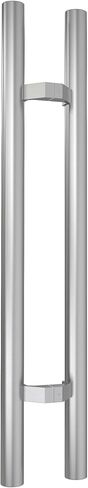 TOGU 600mm / 24 inches Offset Push Pull Door Handle, 304 Stainless Steel Round Bar/Ladder Style/Double-Sided Door Pull, Brushed Stainless Steel Finish in Saudi Arabia