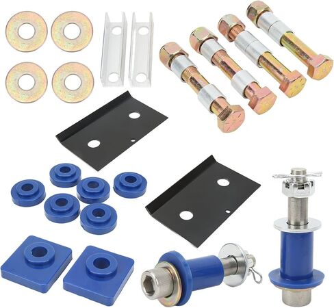 Metal and Rubber Hood Hinge Pivot Bushing and Mounting Screw/Fastener Set, Suitable for 379, Easy to Install for Truck Owners in Saudi Arabia