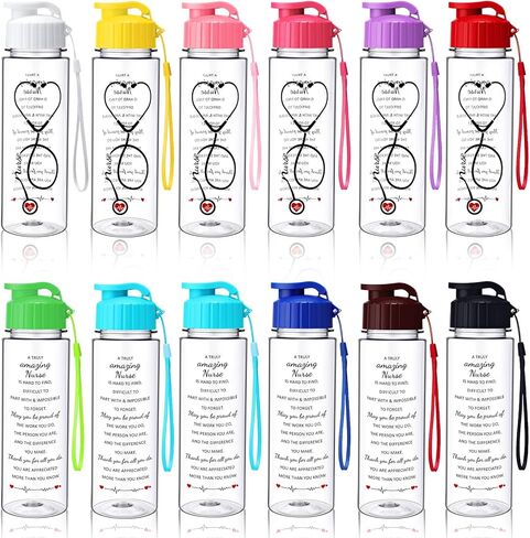 Nurse Tumblers Gift Bulk 17 oz Plastic Sports Water Bottles Nurse Week Appreciation Cups Thank You Gifts for Nursing Medical Assistant Student Graduation Hospital Staff in Saudi Arabia