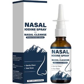 Nutramd Iodine Nasal Spray – Cleanses & Refreshes Your Nasal Passages – Iodine & Fulvic Acid Blend – 100% Natural Mineral Formula – 60 ml (1pc) in Saudi Arabia