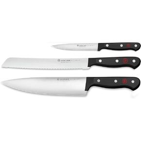 WÜSTHOF Gourmet 3-Piece Chef's Knife Set, Black in Kuwait