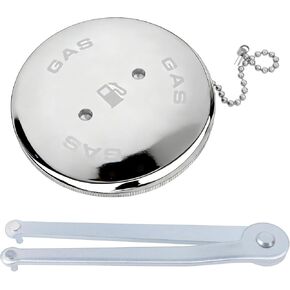 0540DPG99A استبدال غطاء غاز القارب مع حلقة O لأنظمة تعبئة سطح السفينة 0540 0541 0556 0557 وGrady 263، لمنفذ تعبئة تهوية زاوية 1-1/2 - يتضمن سلسلة ثابتة ومفتاح ربط in Kuwait