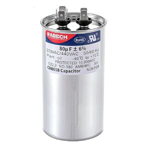 80uF 80MFD CBB65B Run Start Round Capacitor 80 uF MFD 370V or 450V CBB65 A/C Air Conditioner Capacitors 370VAC 440VAC 450VAC ±6% 50/60Hz for AC in Kuwait