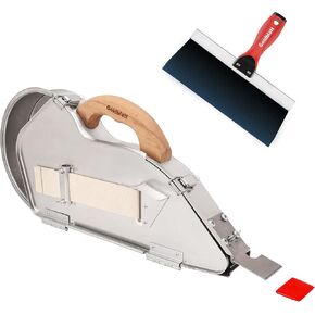 Goldblatt Banjo Tape Set Drywall Taping Tools with 10" Blue Steel Taping Knife, Lightweight & Comfortable Use for Finishing and Patching in Kuwait