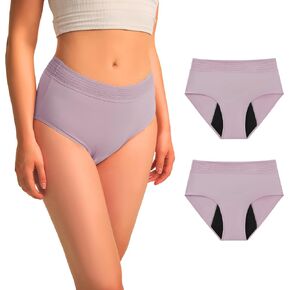 Battewa Cotton Incontinence Underwear for Women High Waisted Leak Proof Panties Bladder Leak Protective Briefs Adult Pee Proof Assurance Underwear (L 4 Pack) in Kuwait