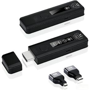 جهاز إرسال ومجموعة جهاز الاستقبال اللاسلكي HDMI ، إدخال 4K إلى 1080p Output @60Hz ، Plug & Play 165 قدم/50 مترًا عبر 2.4G/5G النطاق المزدوج للكمبيوتر الشخصي ، الكمبيوتر المحمول ، مربع جهاز العرض ، جهاز العرض ، الكاميرا ، الشاشة in Kuwait