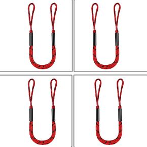 Boat Bungee Lines for Docking, 4 feet Mooring Ropes, Boat Tie Downs for Dock, Boating Accessories, for PWC, Waverunner, SeaDoo, Pontoon, Kayak, Dinghy, Small Boats, Boating Gift in Saudi Arabia