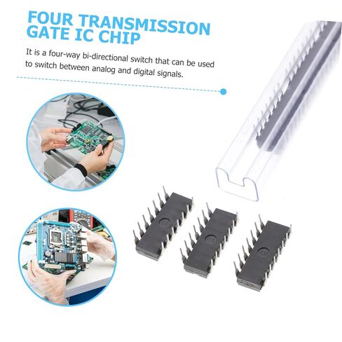 Zerodeko CD4066BE Quad Bilateral IC Chip 20pcs DIP-14 Logic Gate for Breadboard Replacement for Electronic Projects Compatible DIY Circuits in Saudi Arabia