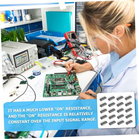 Zerodeko CD4066BE Quad Bilateral IC Chip 20pcs DIP-14 Logic Gate for Breadboard Replacement for Electronic Projects Compatible DIY Circuits in Saudi Arabia