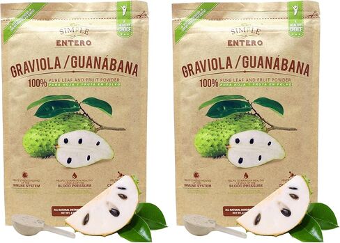 Graviola/Guanábana (Soursop) Supplement, 100% Pure Leaf & Fruit Powder, No Additives or Fillers, 8 oz Resealable Bag in Saudi Arabia