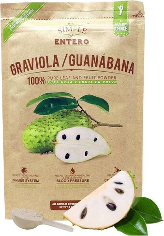 Graviola/Guanábana (Soursop) Supplement, 100% Pure Leaf & Fruit Powder, No Additives or Fillers, 8 oz Resealable Bag in Saudi Arabia
