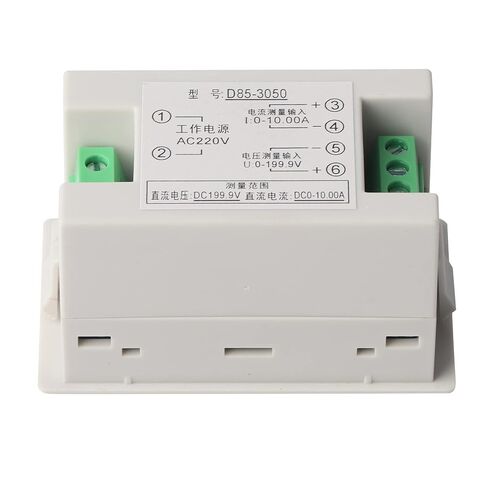 Tyenaza الجهد الحالي متر، D85-3050 الرقمية DC الفولتميتر مقياس التيار الكهربائي فولت أمبير متر DC0-199.9V DC0-10.00A in Saudi Arabia