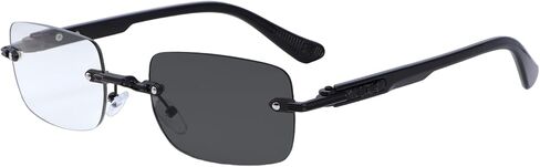 YIMI Photochromic Full Lens Reading Glasses Spring Hinge Anti Blue Light UV400 Sun Readers Tinted Glasses for Men Women in Saudi Arabia