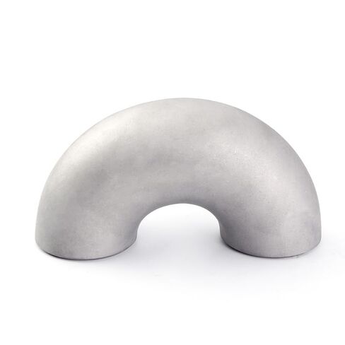 38mm OD 304 Stainless Steel 180 Degree Elbow Butt Welded Pipe Fitting in Saudi Arabia