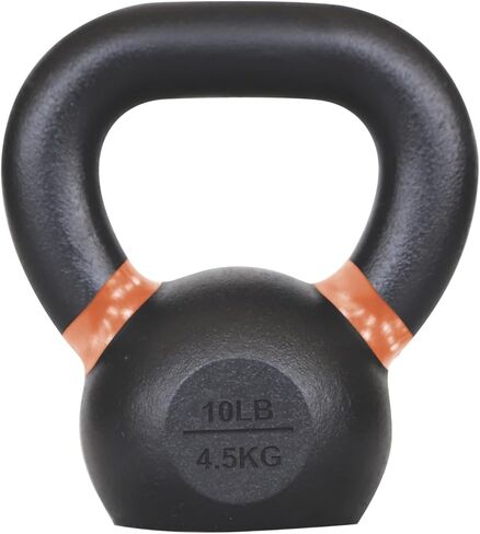 Champion Sports Rhino Fitness Iron Kettlebells - Full Body Powder Coated - Textured for Improved Grip - Color Coded Handles in Saudi Arabia