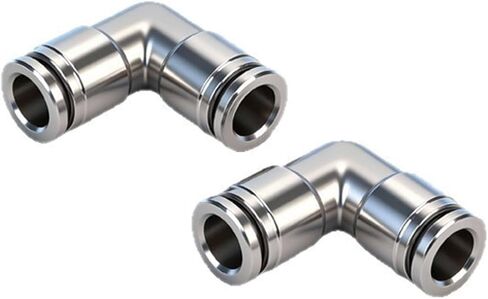 304 Stainless Steel Pneumatic Quick Plugs Connector PV Air Pipe 2Pcs(Pv10(stainlesssteel)) in Saudi Arabia