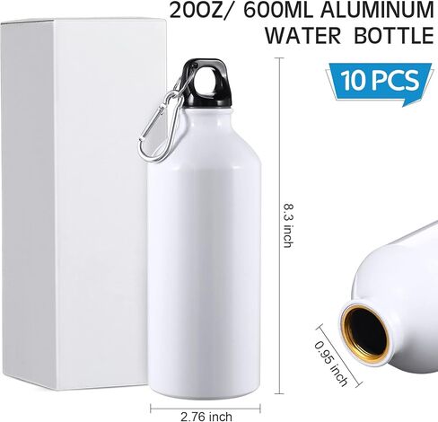 CHENGU 16 Pack Aluminum Water Bottles 20 Oz Blank Reusable Water Bottles Lightweight Aluminum Gym Travel Bottle Leak Proof Team Customized Bottles for Bike Bicycle Camping in Saudi Arabia