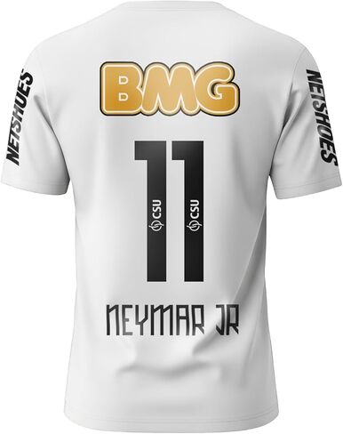 Ney Jr. #11 Santos Retro Soccer Jersey - 2012 قميص كرة القدم البرازيلي الكلاسيكي - Vintage Santos Fan Jersey للرجال in Kuwait