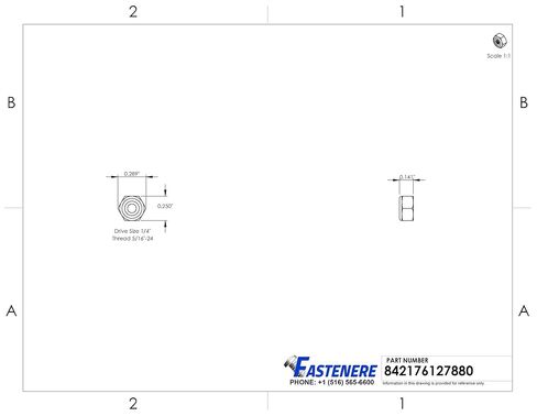 Fastenere Nylon Insert Hex Lock Nuts - #4-40 (5000-Pack) Solid Brass Alloy Steel Grade 360, Plain Finish, Corrosion-Resistant, Durable Multi-Use Hardware Nuts - Secure Fastening w/Hex Socket Drive in Saudi Arabia