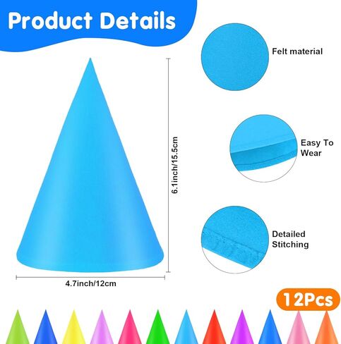 12Pcs Crayon Costume Apron and 12Pcs Crayon Hat for Halloween Costume Party Cosplay Event, School Play, Drama in Kuwait