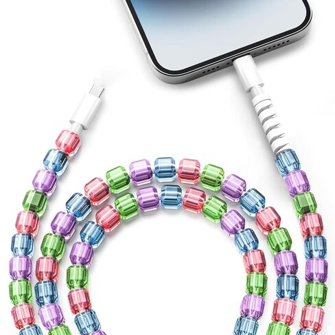 Atesson لشاحن iPhone Charger Cord 3.3ft Cable Charger Charger من أجل iPhone 14/13/12/11 Pro Max 60W شحن سريع USB كابل لـ iPad 9/8/7th Girly Cute Car Association for Women Girls in Kuwait