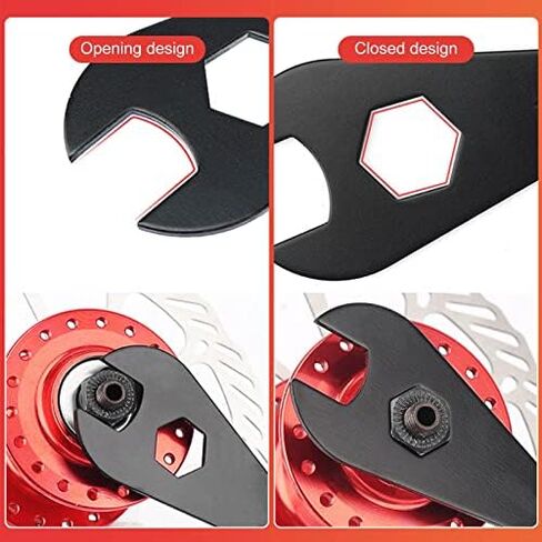 Bike Hub Wrench,17mm /18mm/19mm Open End Wrench, Carbon Steel Bike Pedal Headset Hub Repair Wrench Spanner Bicycle Tool for Bicycle Bike in Saudi Arabia