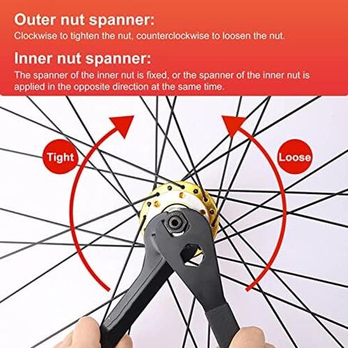 Bike Hub Wrench,17mm /18mm/19mm Open End Wrench, Carbon Steel Bike Pedal Headset Hub Repair Wrench Spanner Bicycle Tool for Bicycle Bike in Saudi Arabia