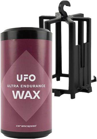 مادة تشحيم سلسلة الشمع الذائب الساخن من سيراميكسبيد UFO Ultra Endurance للدراجات - قابلة للتحلل البيولوجي وغير سامة - أداء هادئ للغاية (مجموعة المبتدئين من شمع UFO Ultra Endurance 400g) in Kuwait